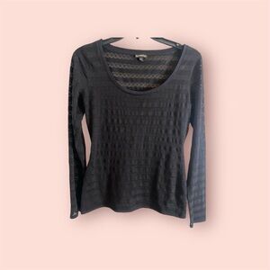 Express Sheer Long Sleeve Shirt